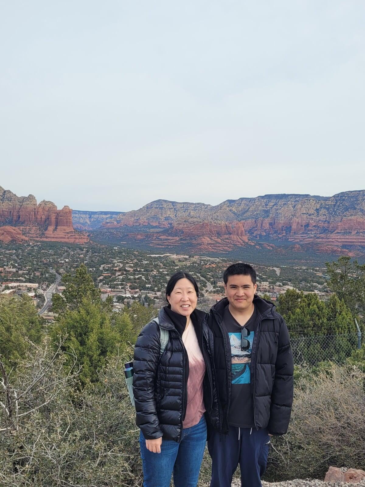 Sandra Park and Son, Mason; Grand Canyon Spring 2023